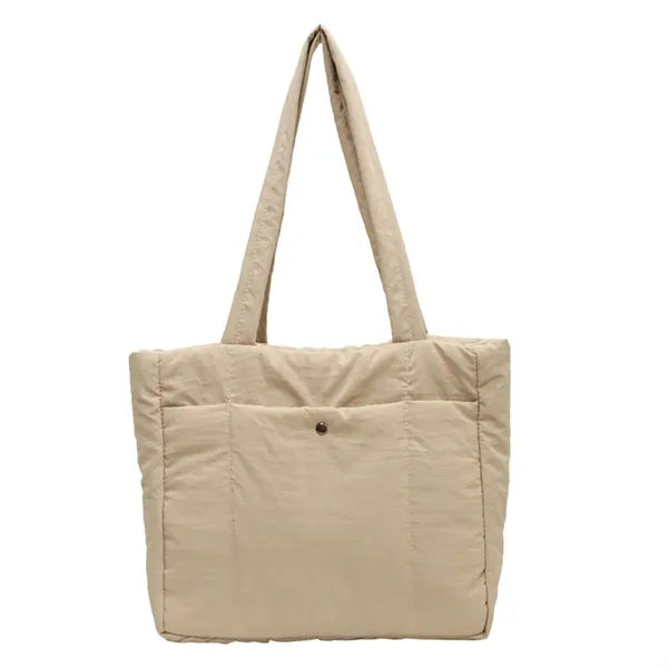 Padded Shoulder Tote Bag - Large Capacity