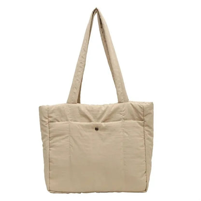 Padded Shoulder Tote Bag - Large Capacity