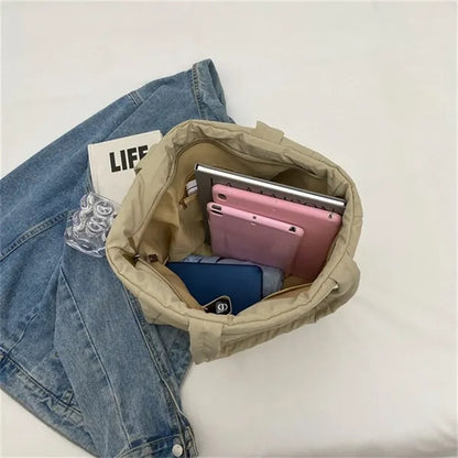 Padded Shoulder Tote Bag - Large Capacity