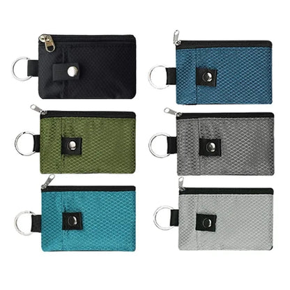 Multi-Purpose Card Holder with Zipper Adjustable Lanyard