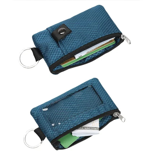 Multi-Purpose Card Holder with Zipper Adjustable Lanyard