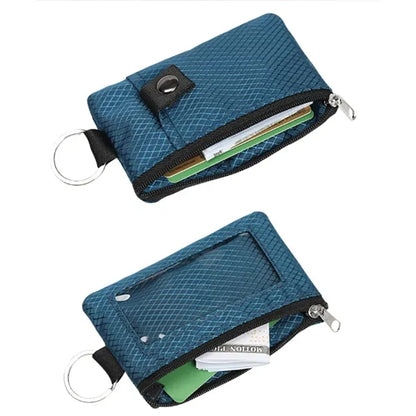 Multi-Purpose Card Holder with Zipper Adjustable Lanyard