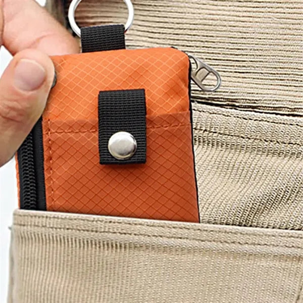 Multi-Purpose Card Holder with Zipper Adjustable Lanyard