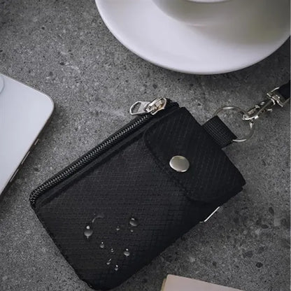 Multi-Purpose Card Holder with Zipper Adjustable Lanyard