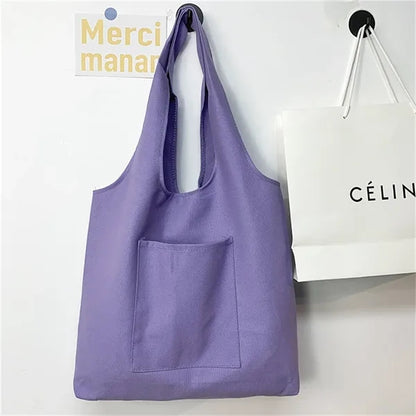 Women's Plain Canvas Tote Bag