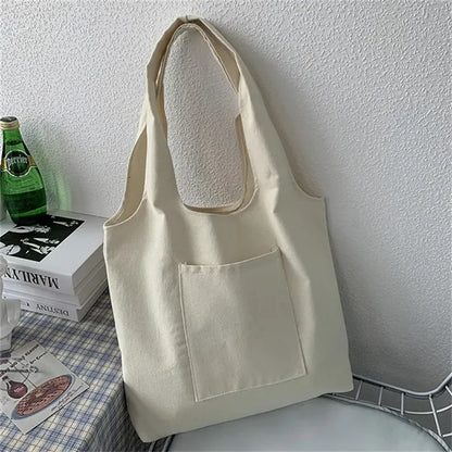 Women's Plain Canvas Tote Bag