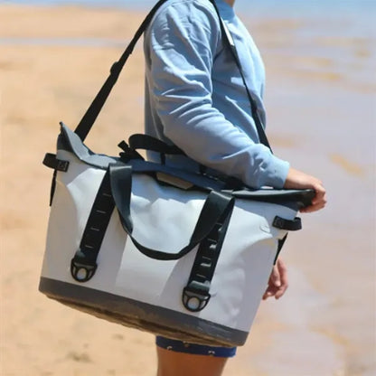 30L Heavy Duty Waterproof Cooler Tote Bag for Outdoor Use