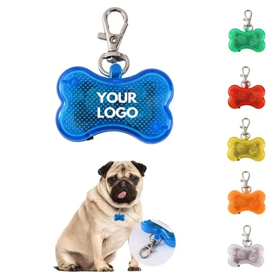 Glow-in-the-Dark LED Pet Tag Pendant