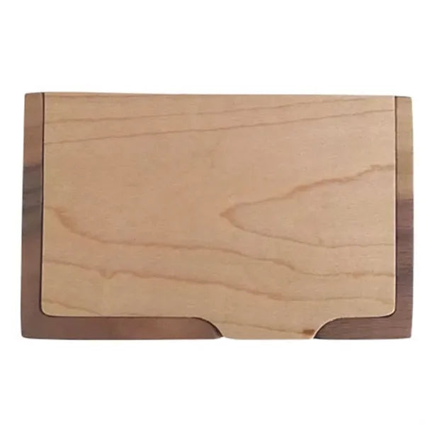 Walnut Wooden Business Card Holder
