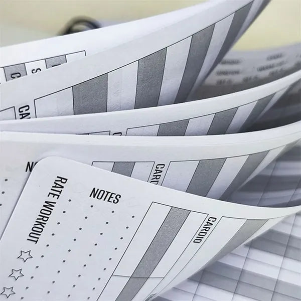 A5 Custom Spiral Bound Paper Fitness Journal Workout Planner