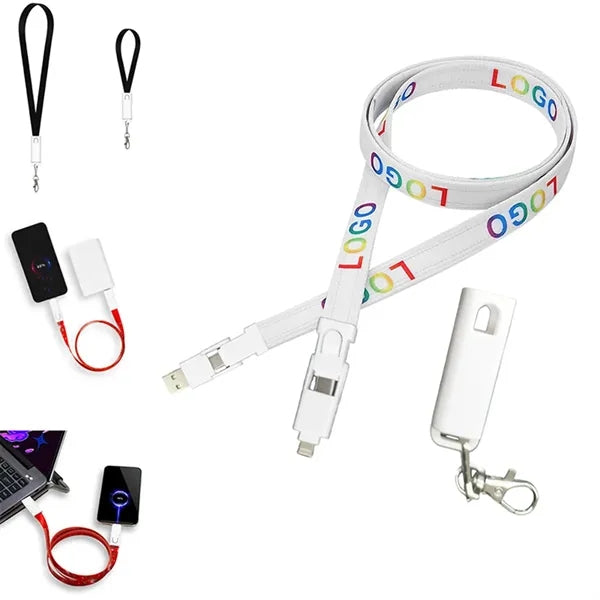 6 in 1 USB Lanyard Charging Cable