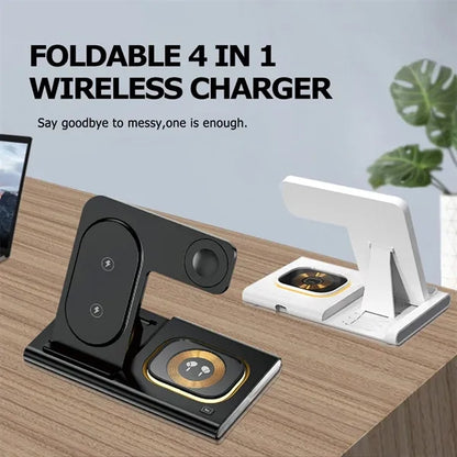 Foldable 4 in 1 Wireless Charger
