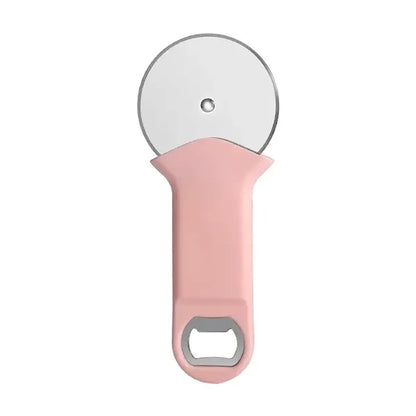Multifunction Stainles Steel Pizza Cutter & Bottle Opener