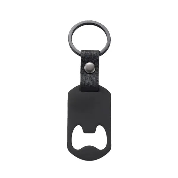 Leather Buckle Bottle Opener W/ Key Chain