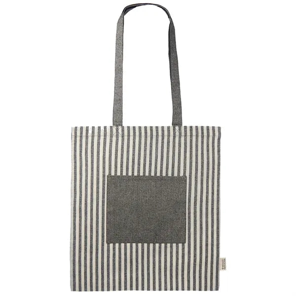 Eco-Friendly Striped Recycled Cotton Tote bags