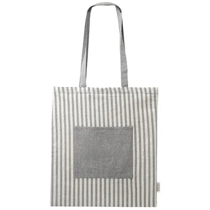 Eco-Friendly Striped Recycled Cotton Tote bags