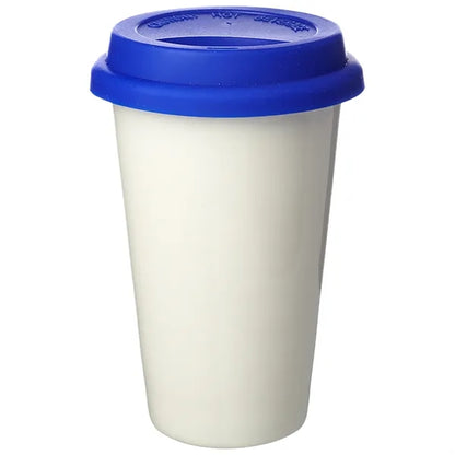 11 oz. Double Wall Ceramic Custom Tumblers W/ Lid