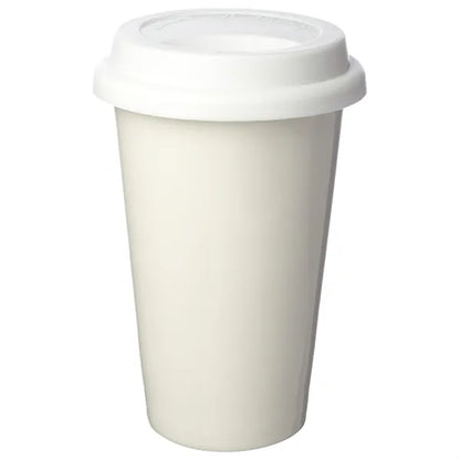 11 oz. Double Wall Ceramic Custom Tumblers W/ Lid