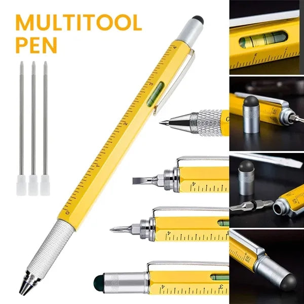 Qnote 6 in 1 Multi Functional Engineer Tool Pen