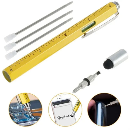 Qnote 6 in 1 Multi Functional Engineer Tool Pen
