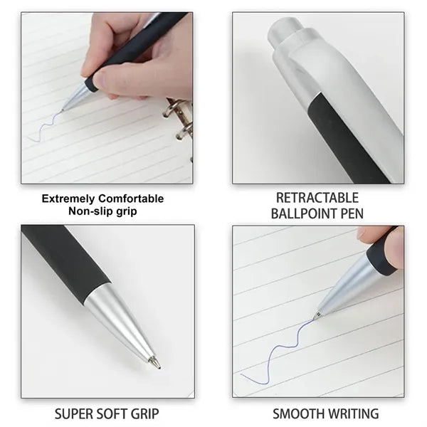 Qnote 1.0mm Midpoint Comfort Grip Ballpoint Pen