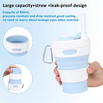 15oz Silicone Collapsible Travel Mug