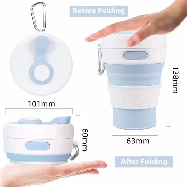 15oz Silicone Collapsible Travel Mug