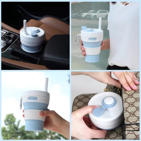 15oz Silicone Collapsible Travel Mug