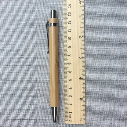 Retractable Bamboo Ballpoint Pen