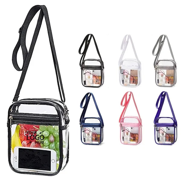 Outdoor Transparent Crossbody Purse Bag  Clear Handbag