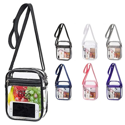 Outdoor Transparent Crossbody Purse Bag  Clear Handbag