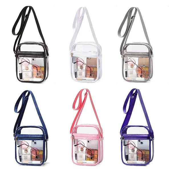 Outdoor Transparent Crossbody Purse Bag  Clear Handbag