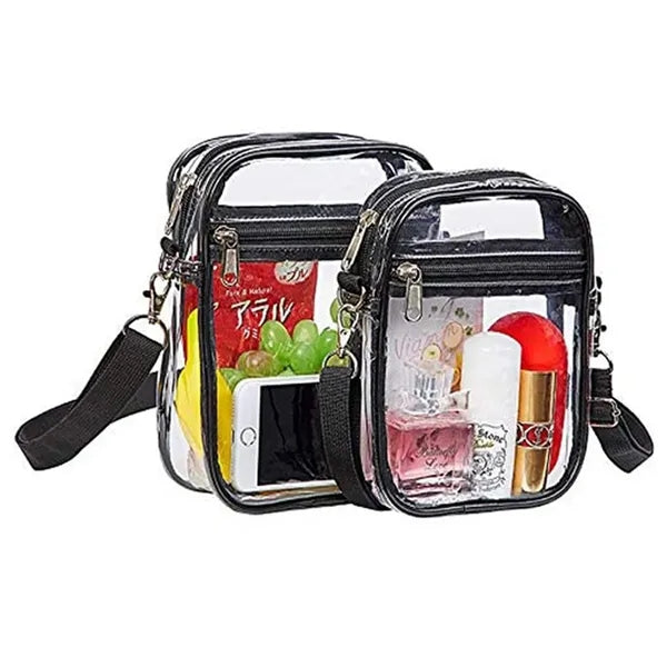 Outdoor Transparent Crossbody Purse Bag  Clear Handbag