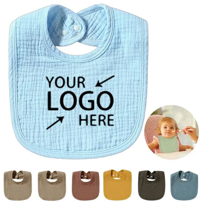 Cotton Muslin Absorbent Bandana Bib for Baby Boys and Girls