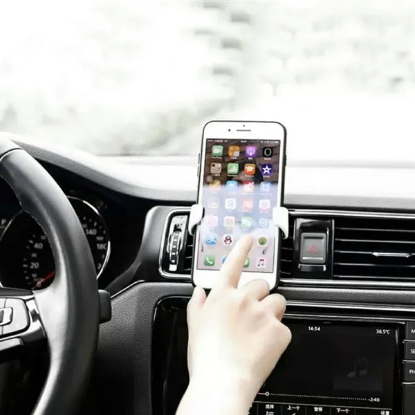 Gravity Car Phone Holder for Air Vent with Auto Lock Design