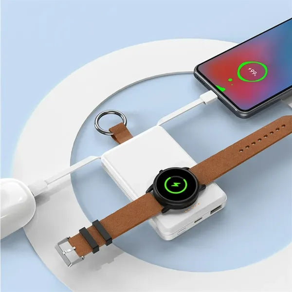 3-in-1 Wireless Power Bank Customizable Luminous Logo