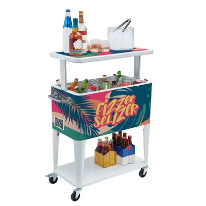 Raise the Bar Cooler, Wrap Graphic & Decals on Lid