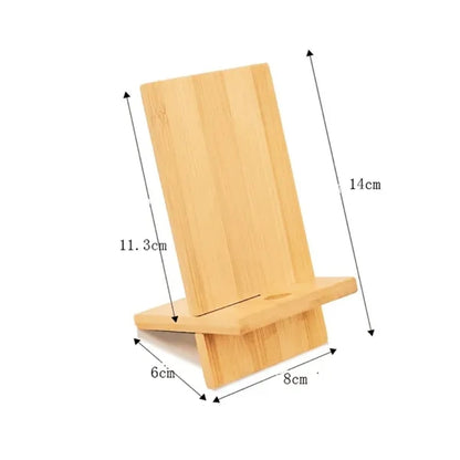 Detachable Bamboo Phone Stand for Desk Holder