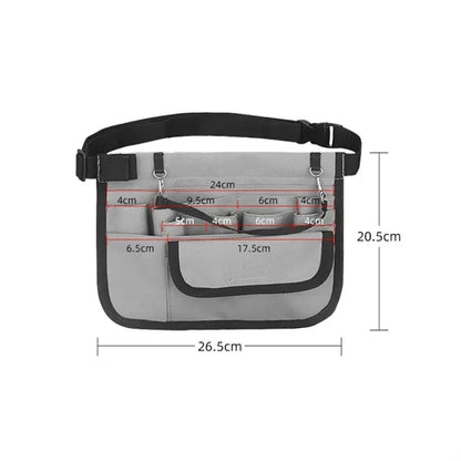 Multi-Pocket Waist Tool Organizer Pouch W/ Adjustable Belt