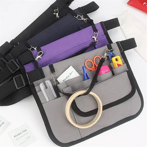 Multi-Pocket Waist Tool Organizer Pouch W/ Adjustable Belt