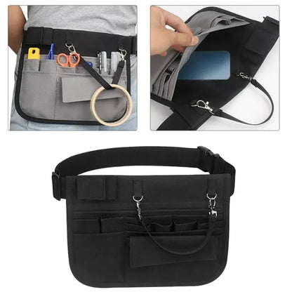 Multi-Pocket Waist Tool Organizer Pouch W/ Adjustable Belt