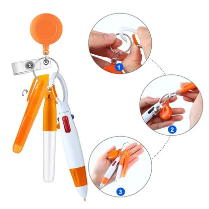 Mini Nurse Badge Highlighter Permanent Marker Ballpoint Pens