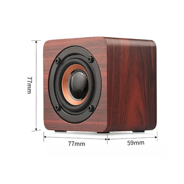 Mini Wooden Retro Portable BT Wireless Speaker