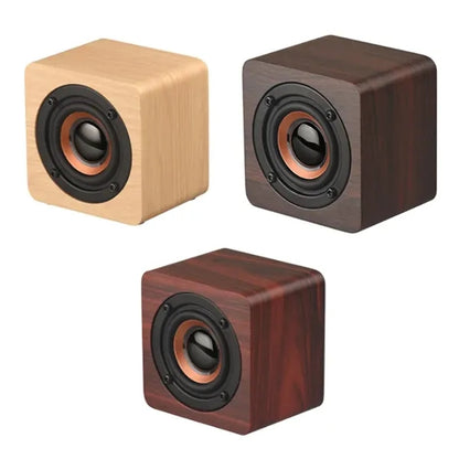 Mini Wooden Retro Portable BT Wireless Speaker