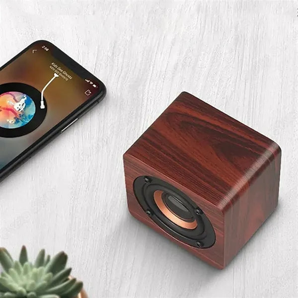 Mini Wooden Retro Portable BT Wireless Speaker