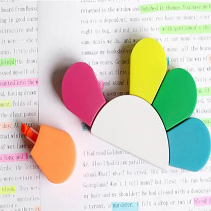 5 in 1 Flower Watercolor Fluorescent Pen Petals Highlighters