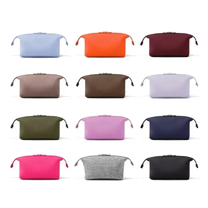 4L Sleek Neoprene Makeup Pouch W/ Zipper Closure