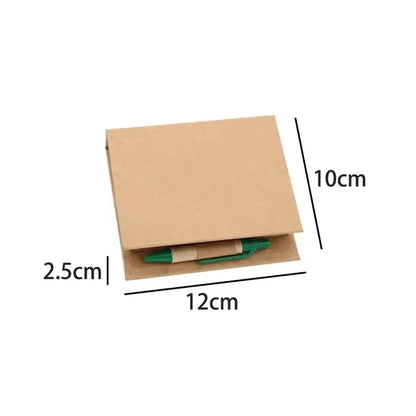 Eco Sticky Note Set with Pen and Ruler Cover