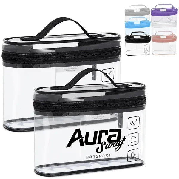 3L PVC Transparent Travel Organizer Bag with Handle