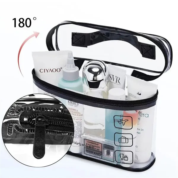 3L PVC Transparent Travel Organizer Bag with Handle